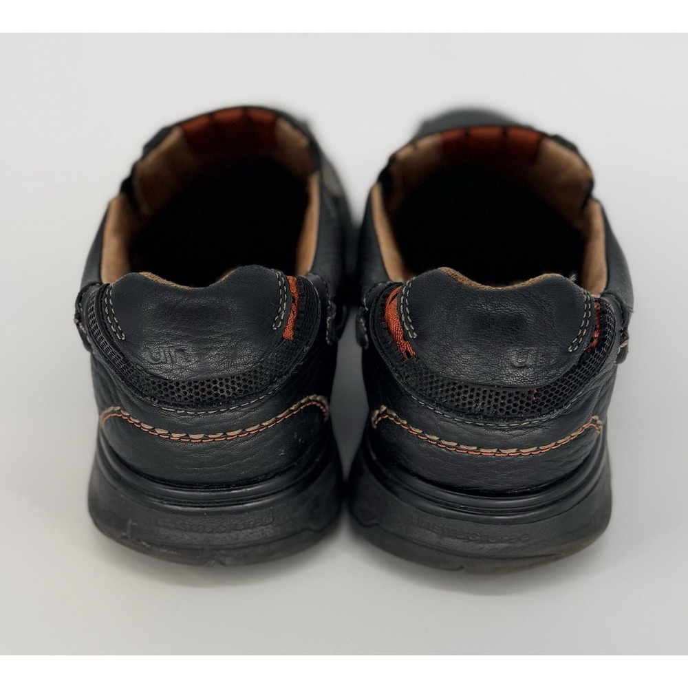 Clarks Unstructuredm Un.Seal Mens Black Leather Slip-On Comfort Shoes Size 9.5 - Picture 3 of 6